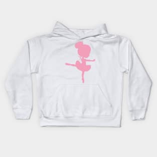 Ballerina Silhouette, Ballet Girl, Ballet Dance Kids Hoodie